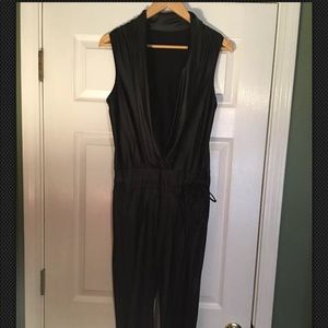 Ladies W by Wenjle Jumpsuit Black Latex Size L